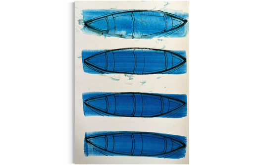 Four Blue Boats