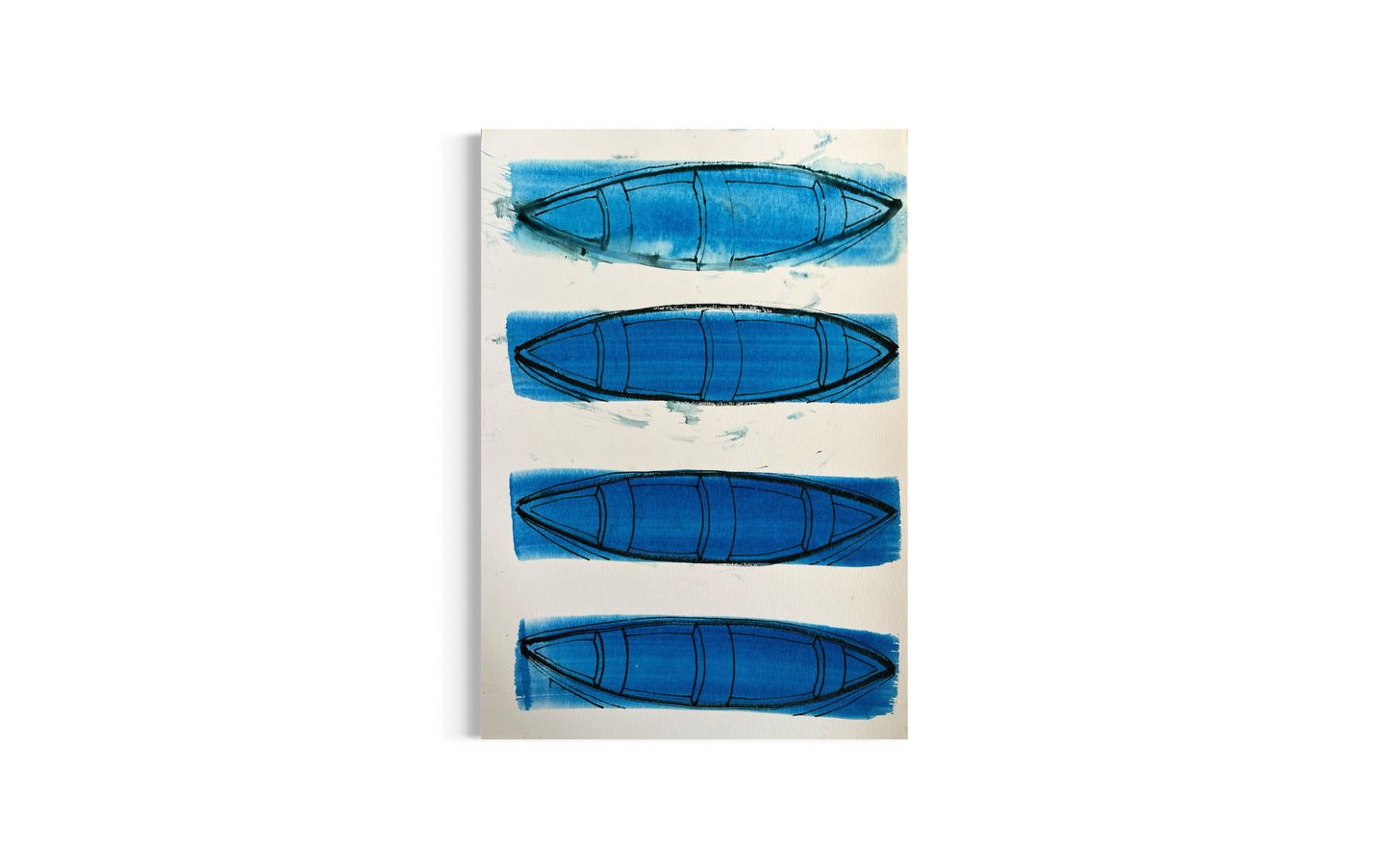 Four Blue Boats