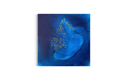 Original abstract painting on canvas by Eran Shmueli inspired by water and movement